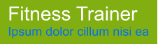Fitness Trainer Ipsum dolor cillum nisi ea