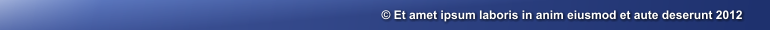  Et amet ipsum laboris in anim eiusmod et aute deserunt 2012